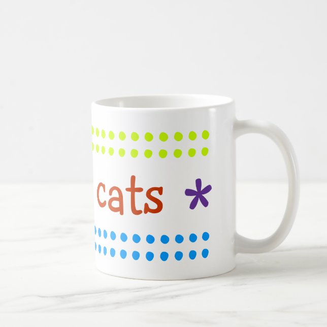 I love cats coffee mug (Right)