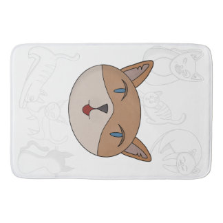 I love cats duvet cover bath mat