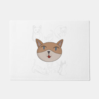 I love cats duvet cover doormat