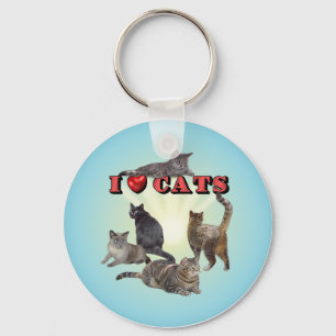 I love Cats Keychain