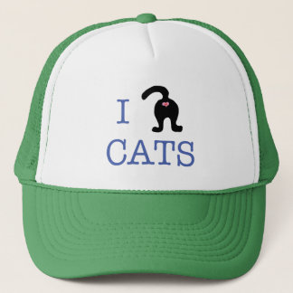 I Love Cats Kitty Butt Hat Humour