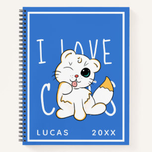 I Love Cats - mignon nom Modèle Carnet