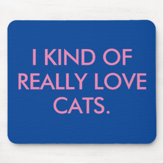 I Love Cats Mouse Pad