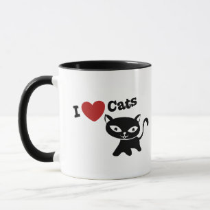 I love cats mug