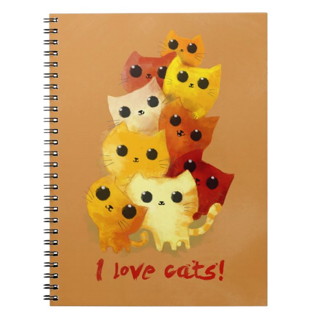 I love Cats Notebook (Front)