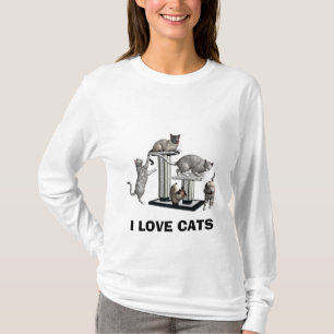 I LOVE CATS t-shirt