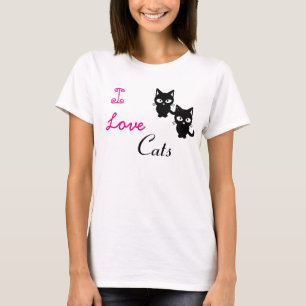 "I Love Cats" T-shirt Nano Hanes femmes
