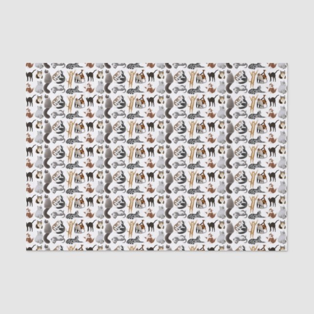I Love Cats Tissue Paper (Front)