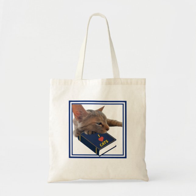 I love cats tote bag (Front)