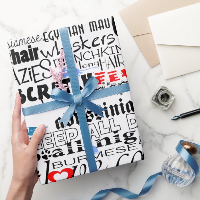 I Love Cats Wrapping Paper (Gifting)