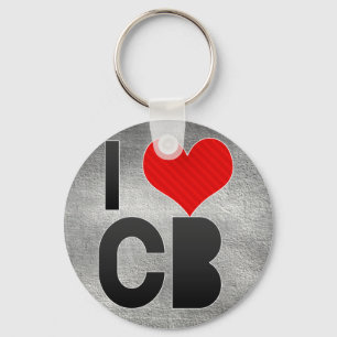 I Love CB Keychain
