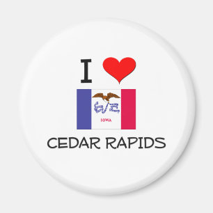 I Love CEDAR RAPIDS Iowa Magnet