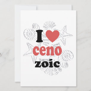 I love Cenozoic funny quote for scientists Advice Card