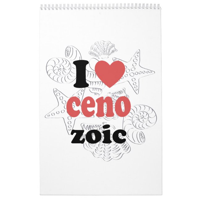 I love Cenozoic funny quote for scientists Calendar (Cover)