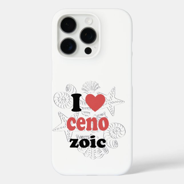 I love Cenozoic funny quote for scientists Case-Mate iPhone Case (Back)