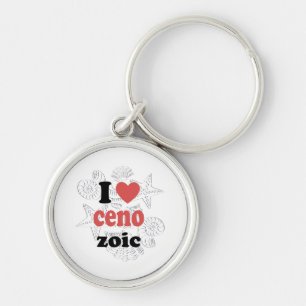 I love Cenozoic funny quote for scientists Keychain