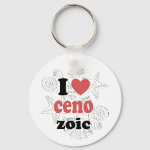 I love Cenozoic funny quote for scientists Keychain