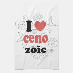 I love Cenozoic funny quote for scientists Kitchen Towel