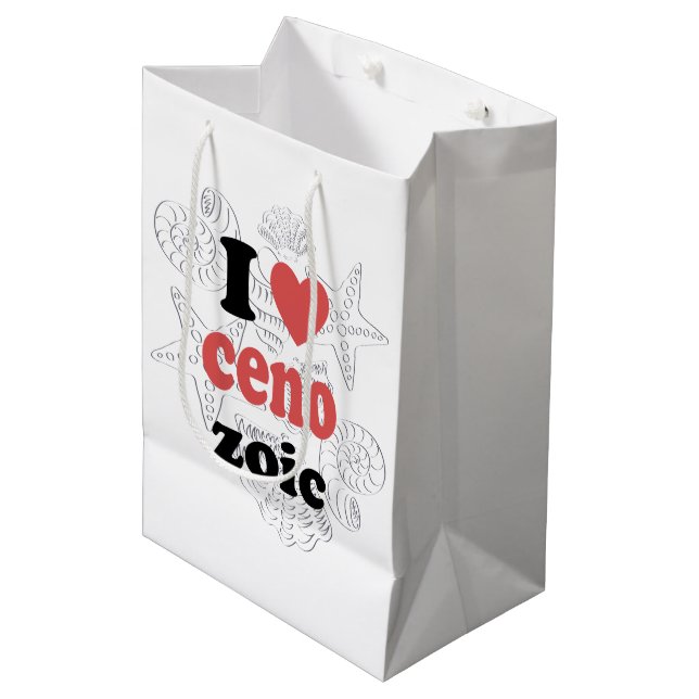 I love Cenozoic funny quote for scientists Medium Gift Bag (Front Angled)