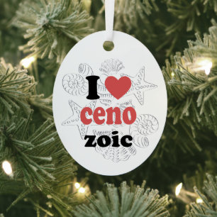 I love Cenozoic funny quote for scientists Metal Ornament