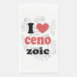 I love Cenozoic funny quote for scientists Napkin