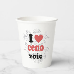I love Cenozoic funny quote for scientists Paper Cups