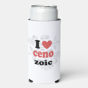 I love Cenozoic funny quote for scientists Seltzer Can Cooler