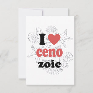 I love Cenozoic funny quote for scientists Thank You Card