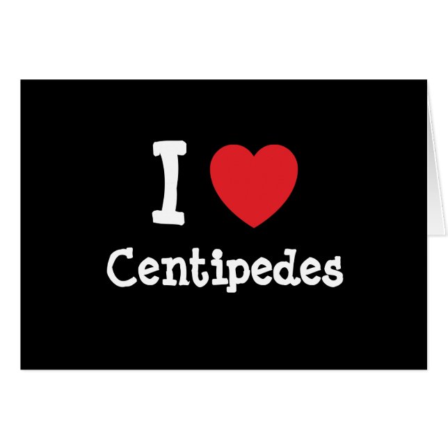 I love Centipedes heart custom personalized (Front Horizontal)