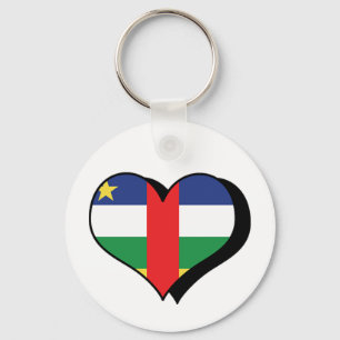 I Love Central African Republic Keychain
