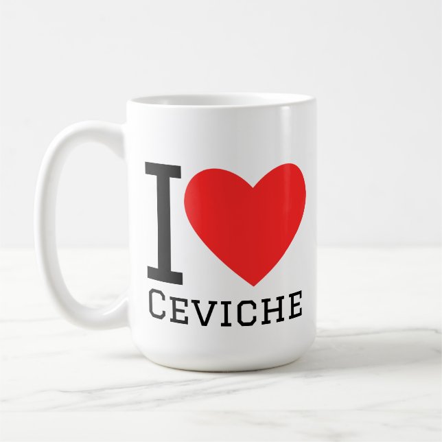 I love ceviche coffee mug (Left)