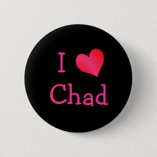 I Love Chad 2 Inch Round Button