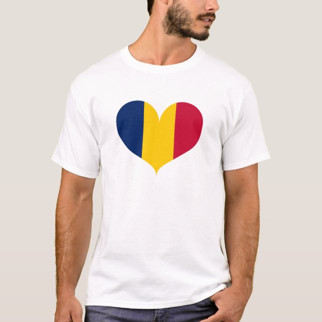 I Love Chad Flag T-Shirt (Front)