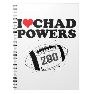 I love Chad Powers 200 American Football Undercove Notebook