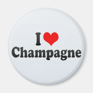 I Love Champagne Magnet
