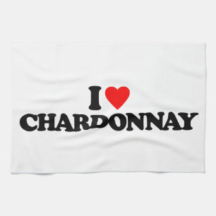 I LOVE CHARDONNAY KITCHEN TOWEL