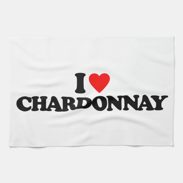 I LOVE CHARDONNAY KITCHEN TOWEL (Horizontal)