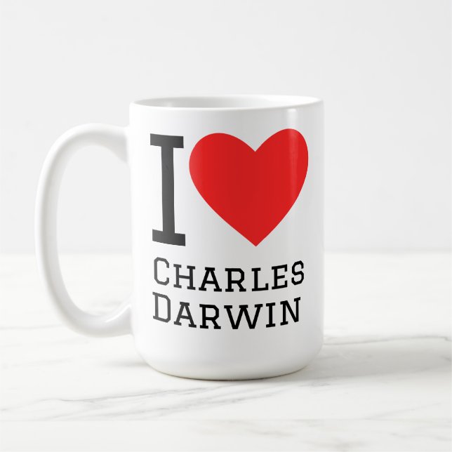 I love Charles darwin Coffee Mug (Left)