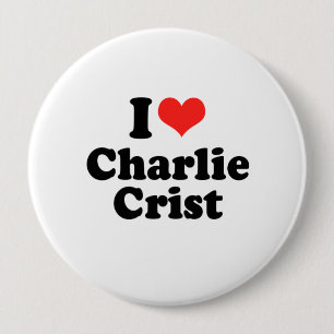 I Love Charlie Crist 4 Inch Round Button