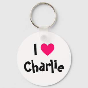 I Love Charlie Keychain