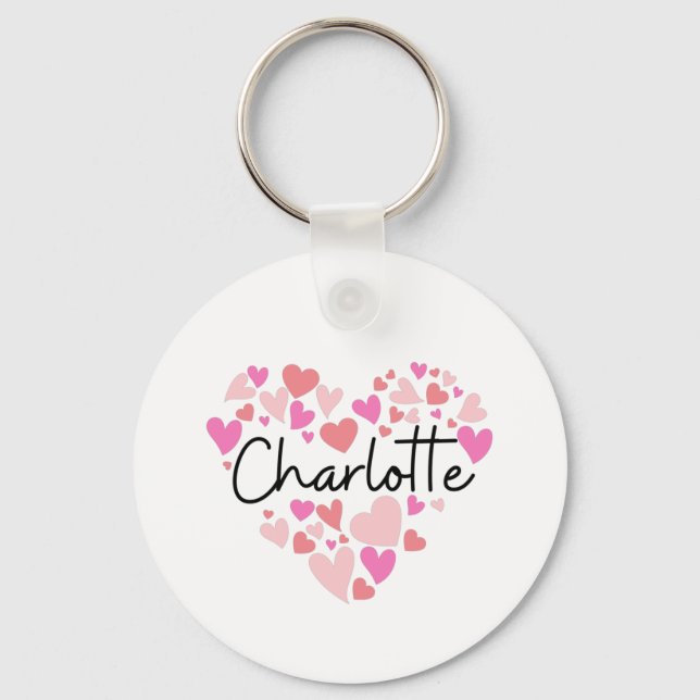 I love Charlotte Keychain (Front)