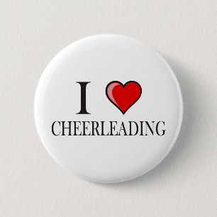 I love cheerleading 2 inch round button
