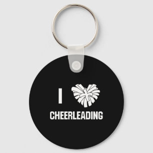 I Love Cheerleading Cheer Coach  Keychain