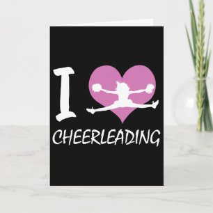 I Love Cheerleading Cute Cheerleading Gift Card