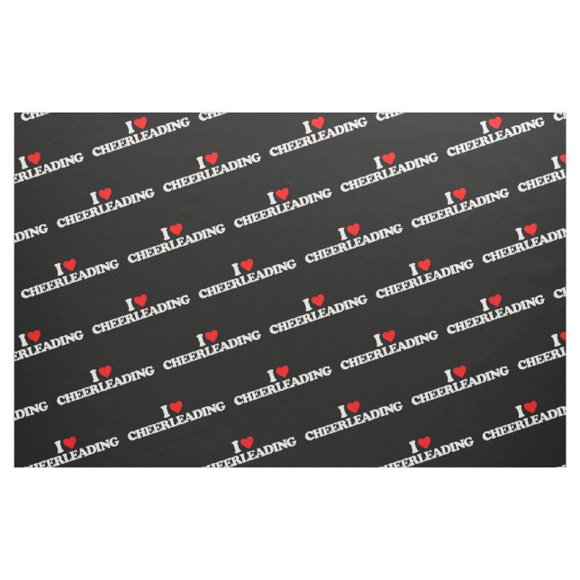 I LOVE CHEERLEADING FABRIC (Fat Quarter)