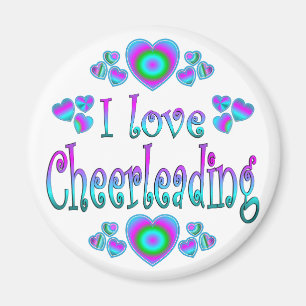 I Love Cheerleading Magnet