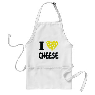 I love cheese icon standard apron