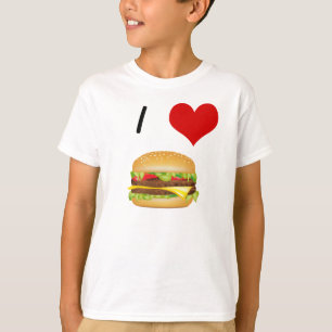 I Love Cheeseburger T-shirt enfant
