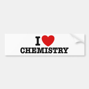 I Love Chemistry Bumper Sticker