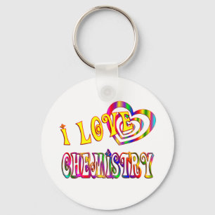 I Love Chemistry Keychain